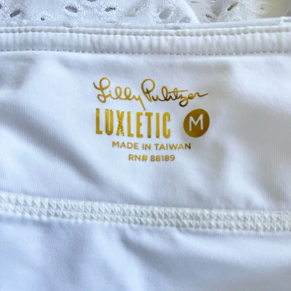 Lilly Pulitzer Luxletic Gardenia Eyelet Skort - Picture 4 of 6